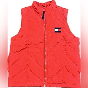 ✨Women’s Small Tommy Hilfiger Red Zipper Up Puffer Vest
